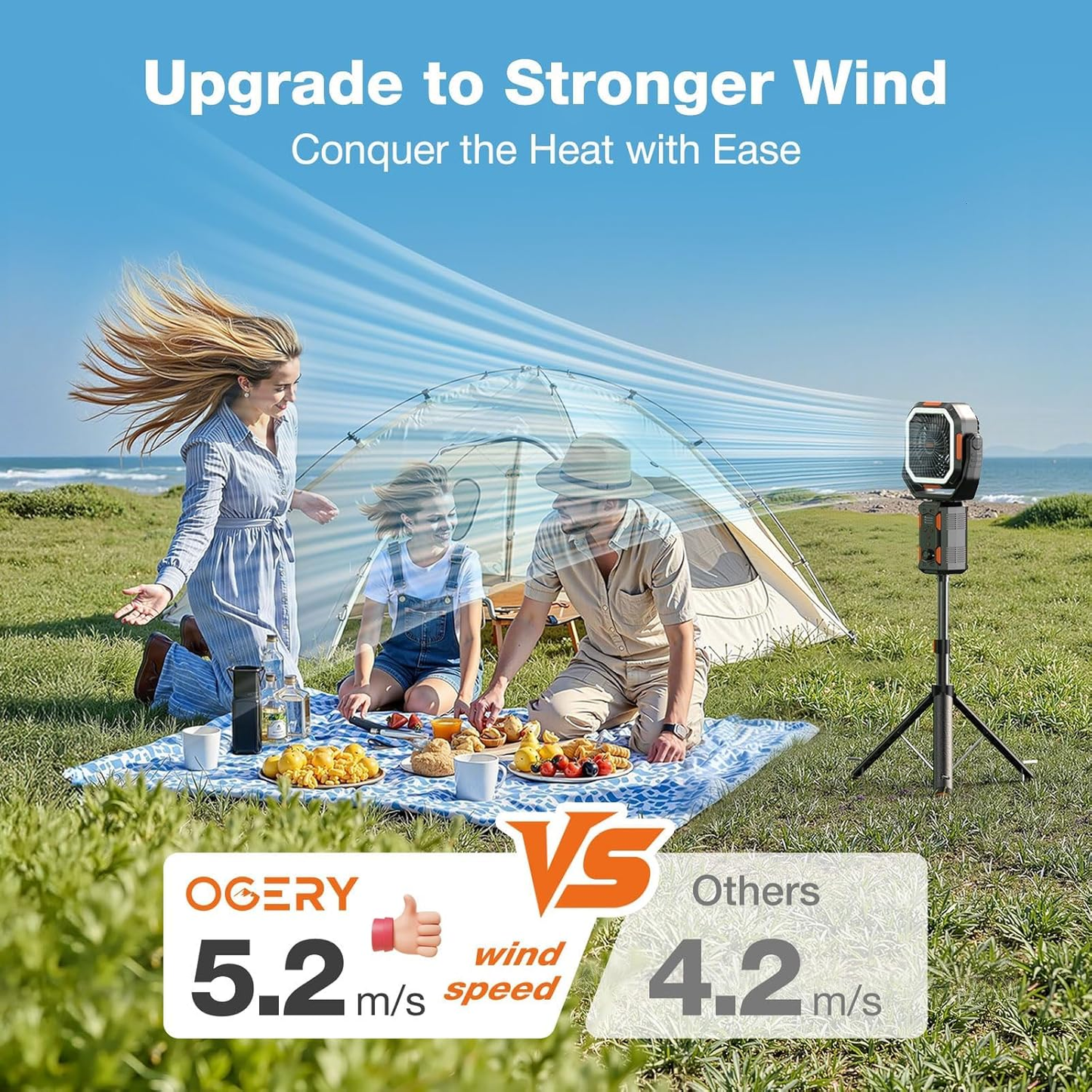 F21 Rechargeable Camping Fan & LED Lantern